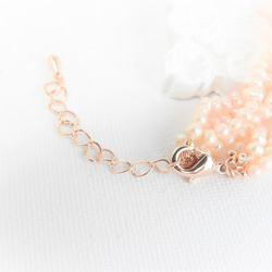 入手困難！【本物・高品質・真珠】ピンク ベビーパール の 3連ネックレス 2枚目の画像