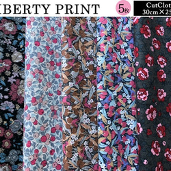 リバティ　2020AWエアリーコット　ピンク系　カットクロス（LIBERTY FABRICS/５枚セット） 6枚目の画像