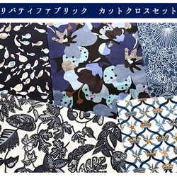 リバティ　2020SS春夏ネイビー　5種セット　カットクロス（LIBERTY FABRICS/５枚セット） 3枚目の画像