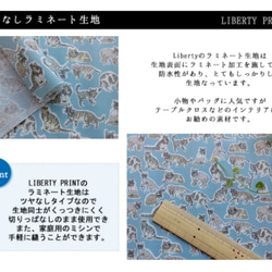 リバティ【ラミネート】ウィロビーミューズ　水色（30cm×50cm）カット済 2枚目の画像