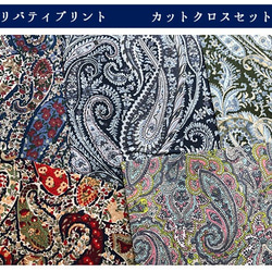 リバティ【カットクロス】ペイズリー　5種セット　LIBERTY FABRICS/5枚セット　はぎれ　布　 3枚目の画像