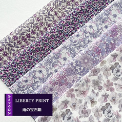 リバティ【カットクロス】雨の宝石箱　5種セット　LIBERTY 　はぎれ　布　 1枚目の画像