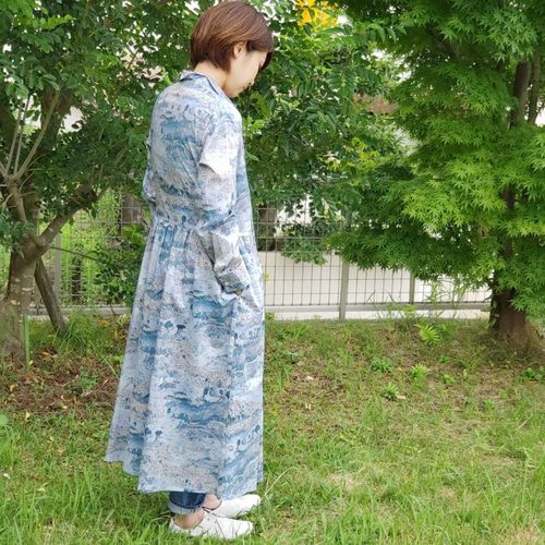 ワンピース IRIS CUT JACQUARD LONG SHIRT IRIS CUT JACQUARD LONG SHIRT