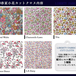 【販売終了】リバティ　2019春夏小花　カットクロス（LIBERTY FABRICS/５枚セット） 5枚目の画像