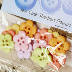 ★『Sew Cute Sherbert Flowers』JJボタン 3枚目の画像