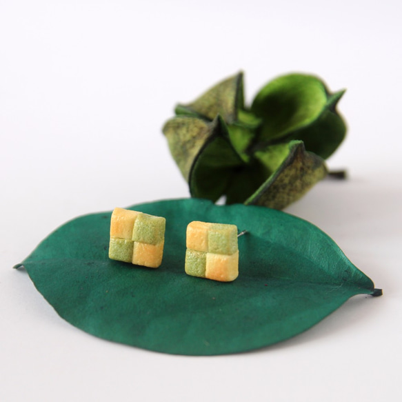 Mini Chessboard cookies -Matcha flavor 1枚目の画像