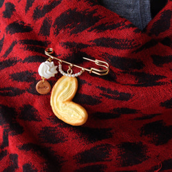 Palmiers (Elephant Ears) biscuit brooch 4枚目の画像