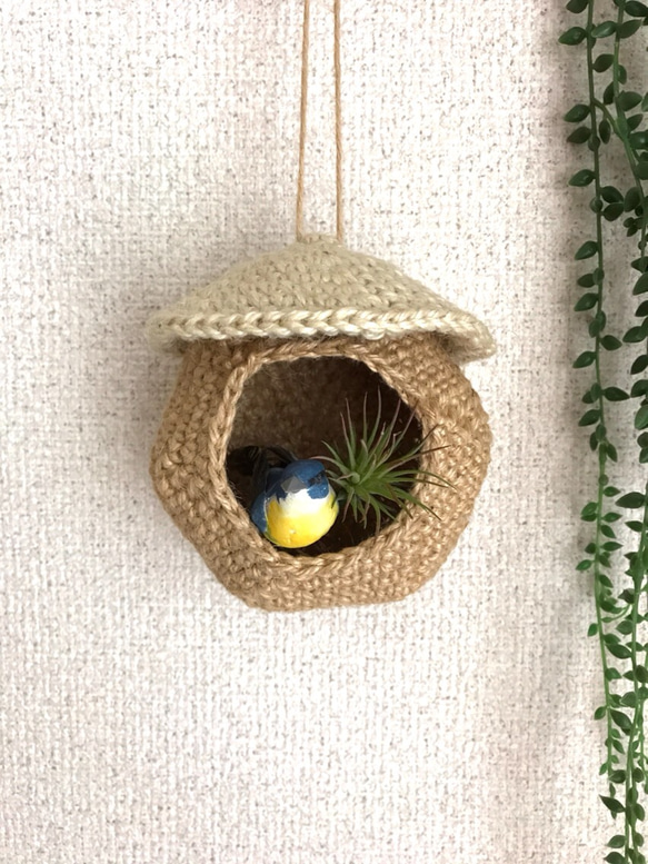 鳥小屋風 壁掛け 2枚目の画像