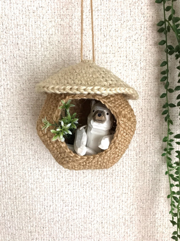 鳥小屋風 壁掛け 3枚目の画像