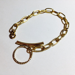 gold design chain bracelet 1枚目の画像