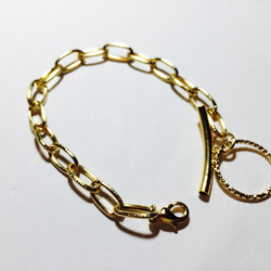 gold design chain bracelet 3枚目の画像
