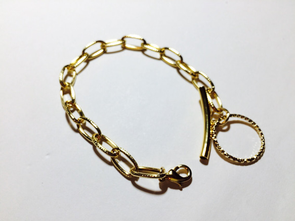 gold design chain bracelet 3枚目の画像