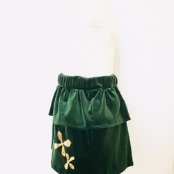 ▽別珍ティアードスカート　９０▽ 3枚目の画像