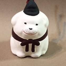 奈良人形。犬の土鈴。聖徳太子の賢い愛犬、雪丸。　 1枚目の画像