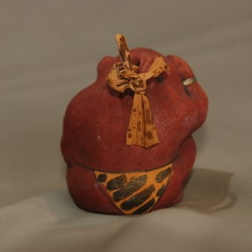 現代陶芸家 相場るい児 現代美術 「少女土鈴」土人形 手捏ね 艶物 ツチノコ 現代陶芸家 相場るい児 現代美術 「少女土鈴」土人形 手捏ね 艶