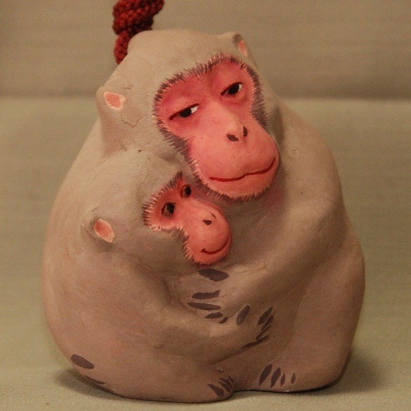 猿の土鈴、親子猿。 その他置物 水陶 通販 5385303｜Creema(クリーマ
