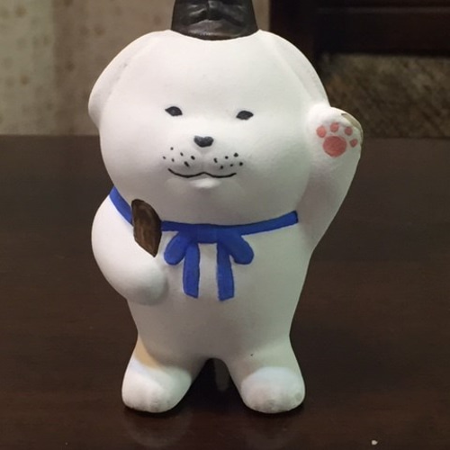 くまいぬ のオブジェ 陶器 陶人形 4体セット 楽天市場