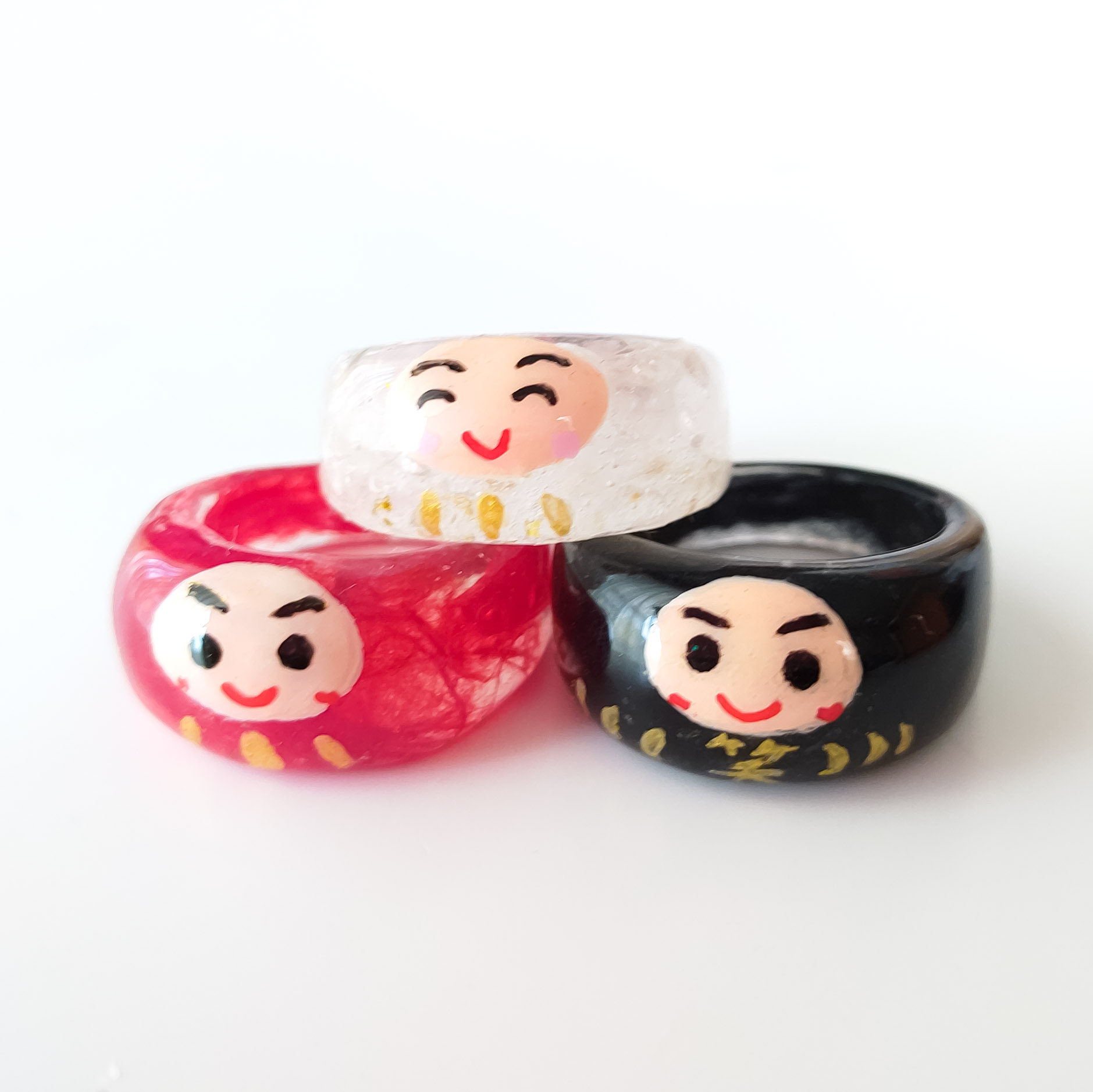 r様オーダー品　だるまお守り