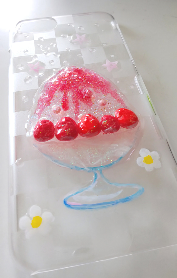 イチゴかき氷のiPhoneケース 1枚目の画像