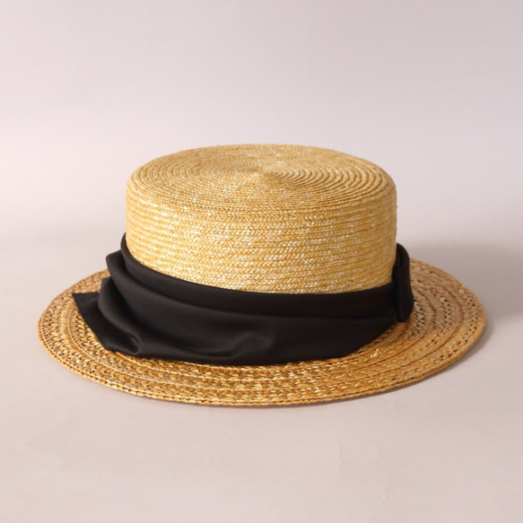 カンカン帽（麦×レースブレード）　T1308 2枚目の画像