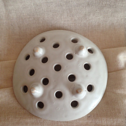 陶器ソープディッシュ(白) 4枚目の画像