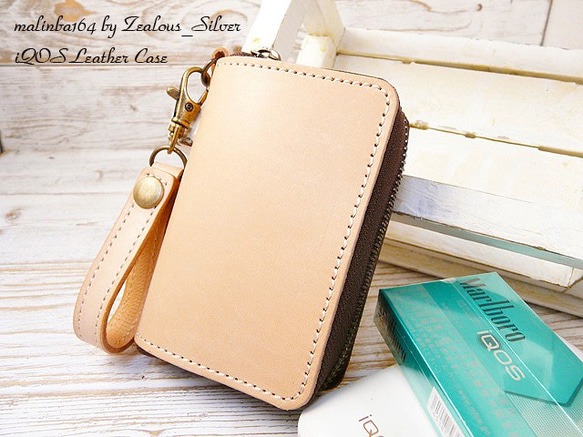 送料無料 ファスナーアイコスレザーケース iQOS キーホルダー