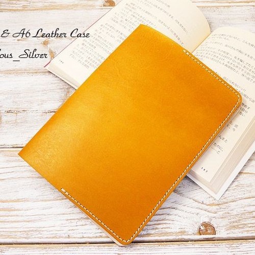 送料無料 レザー文庫本カバー A6ノートカバー lsy-01 キャメル ブック