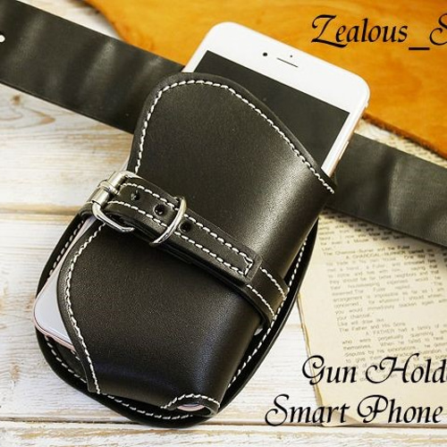【お気に入り】 送料無料 多機種対応!!ガンホルダースマホケース lmc05 ブラック iPhoneアクセサリー