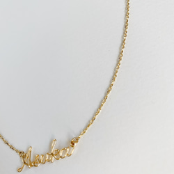 simple name necklace【送料無料&BOX入り】 3枚目の画像