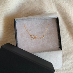 petit name necklace《14kgf》box入り 5枚目の画像