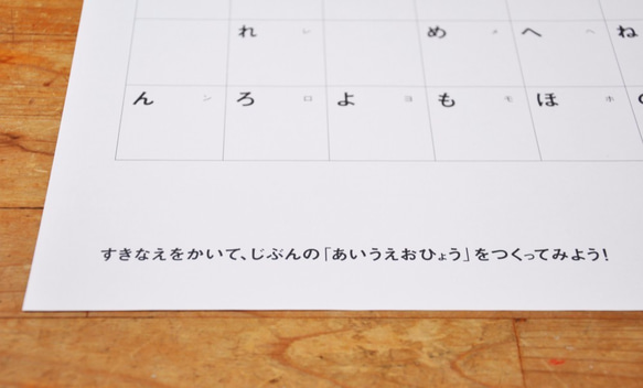 こどもといっしょに楽しむ「あいうえお表」と「枠だけのあいうえお表」 4枚目の画像