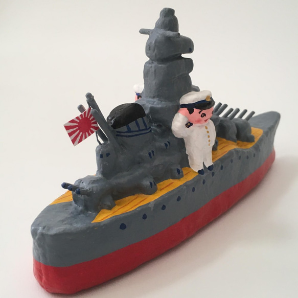戦艦　大和　張り子　大日本帝国　海軍 4枚目の画像