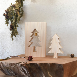 ひのきのクリスマスツリー（木製　ミニツリー） 1枚目の画像