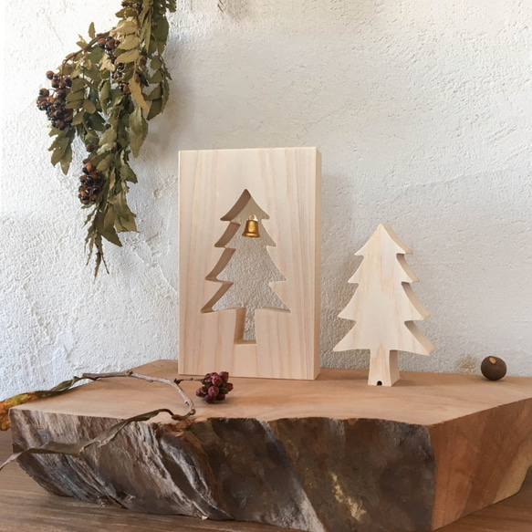ひのきのクリスマスツリー（木製　ミニツリー） 7枚目の画像