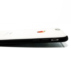 iphone6/iphone6sケース（4.7寸用）レザーケースカバー（オフホワイト）赤リンゴ 4枚目の画像