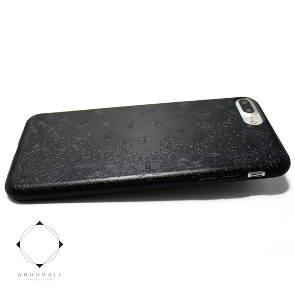 iphone7plusケース/iphone8plusカバー 特殊エンボス加工 レザーケース 