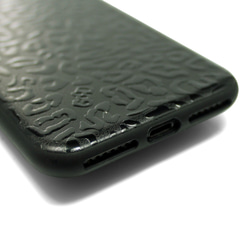 iphone7plusケース/iphone8plusカバー 特殊グロス加工 レザーケースカバー（レオパード×ブラック） 6枚目の画像