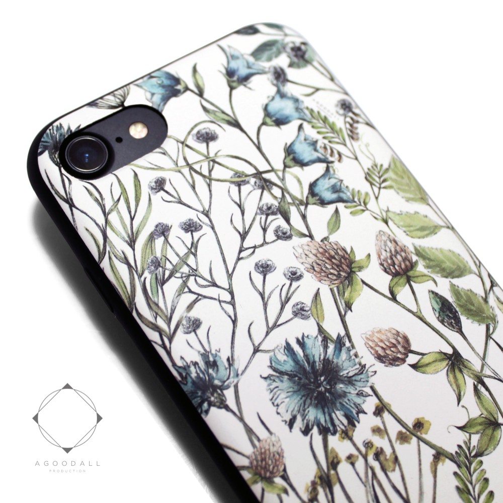 iPhone7/8/iPhoneSE2/iPhoneSE3 レザーケースカバー（花柄）ワイルド