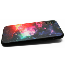 iphoneXSMAXケース / iphoneXSMAXカバー レザーケースカバー　宇宙　ギャラクシー 2枚目の画像