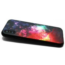 iphoneXSMAXケース / iphoneXSMAXカバー レザーケースカバー　宇宙　ギャラクシー 3枚目の画像