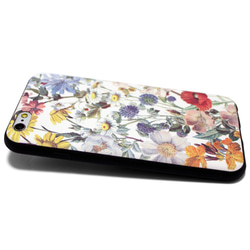 iphone6plus / iphone6splusケース　レザーケースカバー（花柄×ブラック）ヴィンテージフラワー 3枚目の画像