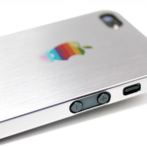 iphone5/5s//SE 合金チタンケースiphone5カバー（マットシルバー