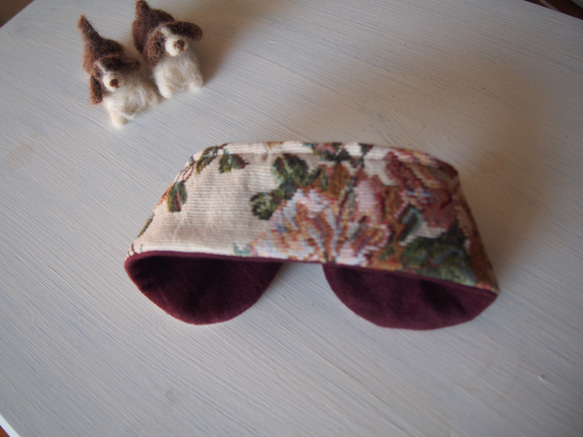 レトロ可愛いゴブラン織りのワンちゃん用つけ襟（小型犬） 2枚目の画像