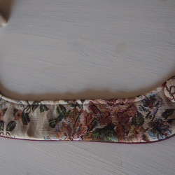 レトロ可愛いゴブラン織りのワンちゃん用つけ襟（小型犬） 3枚目の画像
