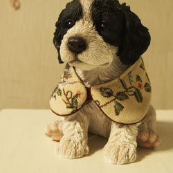 レトロ可愛いゴブラン織りのワンちゃん用つけ襟（小型犬） 5枚目の画像