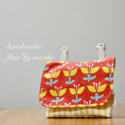 パッチワーク風 花柄 移動ポケット その他入園グッズ HAND WORKS