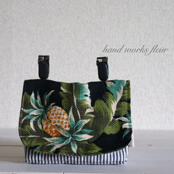 パッチワーク風 花柄 移動ポケット その他入園グッズ HAND WORKS