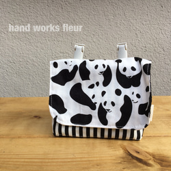 many花柄パッチワーク 収納ポケット パッチワーク風 花柄 移動ポケット その他入園グッズ HAND WORKS