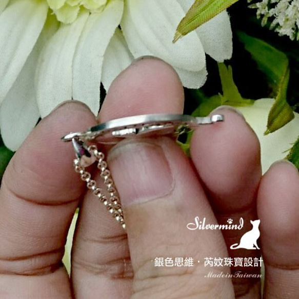 芮妏珠寶 / 極簡月亮喵 / 芮妏設計獨家純銀項鍊(純銀鍊款 16吋) 第2張的照片