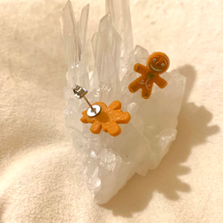 Kawaii gingerbread earring playful 第3張的照片